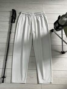 Men's Casual Drawstring Pocket Pants, Suitable For Hiking, Cycling And Outdoor Activities, Great Gift For Boyfriend, Spring/Summer