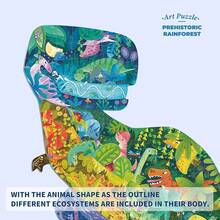 TOI Rompecabezas de piso de dinosaurio para niños de 6 a 8 años, rompecabezas de 158 piezas en forma de animal, rompecabezas de dinosaurio preescolar para niños y niñas juguete educativo - Dinosaurio - Ver 2