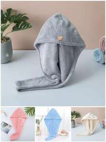 1/3/4 Pcs Women Anti-Frizz Hair Towel Set, Super Absorbent Quick Dry Hair Wrap, Suitable For Drying Curly Long Hair, Patting Wet Hair, Back To School Hair Turban, Applicable For Salon, Hotel, Sports, Home And More, Hair Towel, Skincare Hair Drying Wrap - Multicolor - View 17