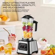 SOKANY999 Multi-Functional Home Demolition Machine, Includes Juicer, Ice Crusher, Food Cooker, Grinder, Blender. Comes With Grinding Cup, 2-In-1 Design. 2.5L Large Capacity, Stainless Steel Blades. 6000W Fast Demolition, One-Touch Cleaning. Suitable For Home And Commercial Use. - EU E Type Plug(220-240V) - View 4