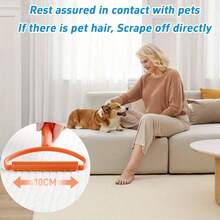 2个随机颜色手持式织物剃毛器，塑料手柄，防锈铜刀片，宠物毛发去除器，地毯绒毛去除器，适用于地毯、汽车脚垫、沙发、宠物床、家具和地毯，有效去除梭织织物、地毯和其他纺织品上的绒毛和毛发，不适用于针织毛衣。