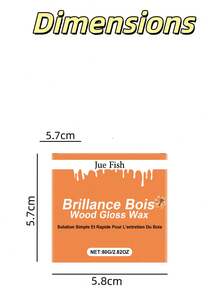 1 pieza Cera de abeja para el cuidado y pulido de madera Jue Fish, nueva fórmula que mejora el brillo y elimina la suciedad, apta para muebles de madera - Multicolor - Ver 9