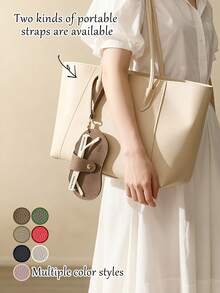 1个便携式眼镜保护套，太阳镜和近视眼镜收纳袋，挂式防丢袋，理想的眼镜整理器，情人节、圣诞节送给朋友和同学的最佳礼物 - 彩色 - 查看 5