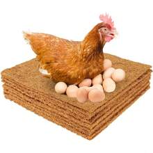 1 Pack Of Coconut Fiber Chicken Nest Mat, 9.8-11.8 Inches Square, Soft And Absorbent, Suitable For Laying Eggs In Hens, Is An Ideal Bedding Material For Poultry Houses
