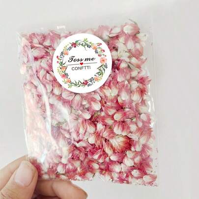 1 Piece 1/24 Pack Of Natural High-Quality Red Plum Petals Eternal Flower Decoration - Suitable For Indoor Home Decoration Dry Flowers DIY Handmade Soap, Aromatherapy Production, Sachet Raw Materials, Birthday, Holiday Parties, Wedding Scene Hand Scattering Petals Colorful Paper Scraps Gift Tube, Dining Table And Plate Decoration