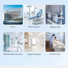 适用于医院、美容院、牙科诊所、兽医院、医学研究所、药房、妇产中心的医用制服 - 白色 - 查看 4