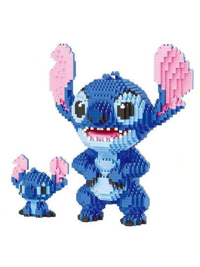 Söta partikelbyggklossar leksaker byggklossar monteringsleksaker födelsedagspresenter halloween jul mini skrivbordsprydnader rumsdekoration anime tecknad kawaii högtidspresenter figurer animefigur spel leksaker