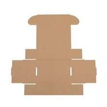 50 Pcs White Outside Yellow Inside Corrugated Paper Boxes - 6x4x2 Inch (15.2*10*5cm) For Shipping Packaging Storage Use - 預設 - 查看 2