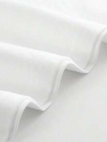 Ropa de mujer de talla grande,Camiseta informal de manga corta con cuello redondo para mujer con estampado gráfico de botella único, corte regular - Blanco - Ver 4