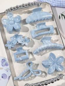 conjunto de 8 peças - azul