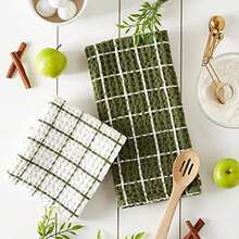DII Washed Collection - Juego de Toallas de Cocina preencogidas Ultra absorbentes, 20 x 30 Pulgadas, , 2 Piezas(Dishtowel Set, 20x30" Salvia) - Multicolor - Ver 6