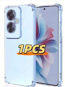 1个透明防摔手机壳，适用于OPPO、OnePlus系列等手机，手机壳，手机保护套，手机壳套，手机套，防摔手机壳，透明手机壳，简约手机壳，纯色手机壳，透明手机壳，TPU防摔手机壳，轻薄手机壳 - 無色 - 查看 1