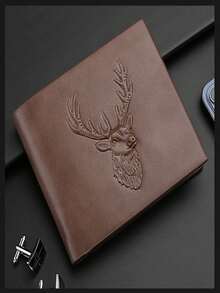 2025 New Men's Short Multi-Functional Card Holder Wallet, Fashion & Practical, Fully Equipped, Numerous Card Slots, Includes Cash & Card Compartment With Protective Cover, Ideal Gift For Hunting Boyfriend Or Husband On Christmas, Father's Day, Valentine's Day - Color - View 5
