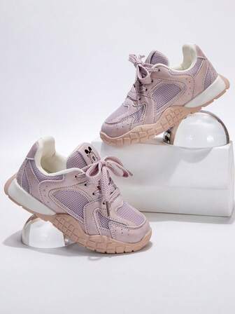 1 par de zapatillas de moda unisex para niños, zapatos deportivos transpirables de PU para exteriores, zapatos funcionales, cómodos y antideslizantes para uso casual, adecuados para bebés, niños pequeños, todas las estaciones