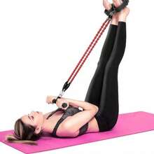 Didiseaon Juego de Bandas de Resistencia para Pedales Cuerda para Tirar Pedales para Yoga y Fitness 4 Tubos Material Ecológico Duradero Portátil para Entrenamiento Casa y Exteriores - Negro - Ver 5