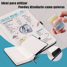 Cuaderno Tapa Dura de Papel Blanco A5, cuaderno de tapa dura, Cuaderno de bocetos en blanco de 360 hojas/720 pginas, tapa dura de piel, para bocetos, dibujos, Escribir negro - Rosa - Ver 3
