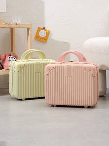 1 vali mini 14 inch, vali du lịch nhẹ bằng da dành cho nữ, hộp đựng mỹ phẩm cầm tay. - Nhiều màu - Xem 2