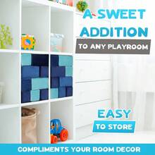 The Original Premium Plush Building Block For - Certified  Foam Blocks In Luxuriously Soft Fabric Covers - Set Of 24 OceanNot Only Can It Bring Enjoyment, But It Also Has Educational Value. - Multicolor - View 6