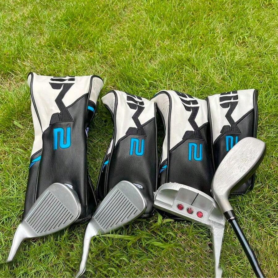 SIM Golf Wood Cover Skull For Driver Fairway Hybrid Waterproof Protector Set PU Leather Soft Durable Golf Accessories - Multicolor - View 1