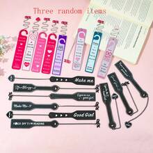 随机款式趣味乖乖女性感书签，浪漫风格不锈钢书签，款式多样，随机发货，送给爱书女性的惊喜礼物 - 彩色 - 查看 13