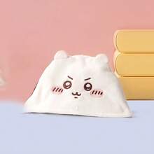 Miniso 1个加厚抗菌卡通3D蓬松吹风帽 - 毛绒加厚3D可爱脸型速干吸水吹风帽 - 白色 - 查看 2