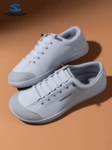 HOBIBEAR Wide Toe Box Minimalist Barefoot Shoes, Single-Strap Design, Unisex, Simplistic & Breathable, Comfortable Trail Running Shoes, PU Leather Upper - Gray Blue - View 5