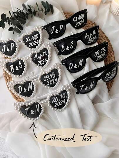 Personliga vintage hjärtformade modeglasögon, hjärtformade modeglasögon, dekorativa bröllopsglasögon, hjärtformade pärlutskönade, moderiktiga kattögon-hjärtformade glasögon, bröllopstillbehör, anpassade fest-hjärtformade modeglasögon och glasögon, multifunktionella, dekorativa, återanvändbara