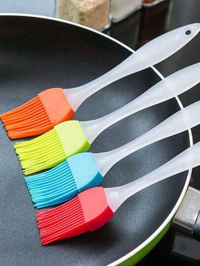 10pcs Silicone Basting Brush Set, Home Baking Brush, Outdoor BBQ Brush, Kitchen Accessories Tool, DIY Baking Tool Cream Brush, Suitable For Home Baking And Grilling, Bread Pancake Silicone Brush, Household Kitchen Tool, Silicone Brush, Oil Brush, Cookware, Kitchen Gadgets