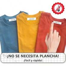 18PCS Etiquetas para Ropa sin Planchar, Impermeable Etiquetas Adhesivas 108 Etiquetas Blancas Sello para Ropa, Etiquetas Personalizadas Adhesivo Fuerte, Grabable, lavable, lavable a Máquina. - / - Ver 7