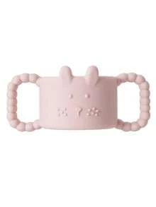 1pc Silicone Rabbit Shaped Narrow Straw Bottle Handle, Easy Grip Bottle Holder