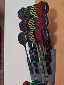 9-Slot Wall Mounted Darts Display Rack, Suitable For Living Room/Bedroom/Study/Bar, Ideal Darts Storage Tool, Great Gift For Spring Festival/New Year, Space-Saving Design, Wall Mounted Organizer (Screws Not Included)