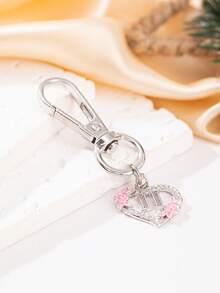 1pc Metal Lobster Clasp Hook, DIY Jewelry Making Accessory (With 26 Letter Copper Pendant), Suitable For Keychain, Necklace, Bracelet, Etc.