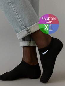 1/9/10/15双男女通用袜子运动袜白/黑/灰色短袜隐形袜纯色简约风格适合日常休闲穿着 - 彩色 - 查看 35