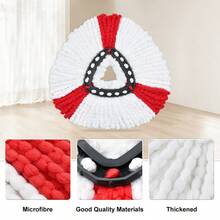 Bộ 2/3/4 đầu và bàn chải thay thế cho cây lau nhà xoay, tương thích với hệ thống lau nhà O-Cedar EasyWring 1 bình chứa. Bàn chải chất lượng cao và khăn lau vi sợi mềm mại, làm sạch sâu gấp đôi cho nhà bếp, phòng tắm, sàn nhà. Đồ dùng vệ sinh nhà bếp dịp Giáng sinh. - Nhiều màu - Xem 4