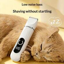 4-In-1 Rechargeable Pet Grooming Clipper Set, Suitable For Dogs & Cats - Quiet Cordless Trimmer With Detachable Blades And USB Charging - Multicolor - View 6