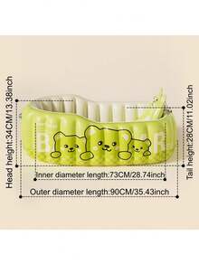 1个婴儿充气浴缸，可折叠室内浴缸，适合幼儿，可坐可躺 - 彩色 - 查看 11