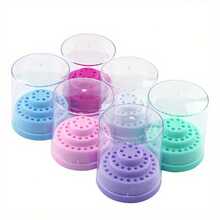 48 Holes Various Styles Acrylic Nail Drill Bits Empty Storage Box Stand Cutter Manicure Milling Container Nail Accessories Tool - Multicolor - View 9