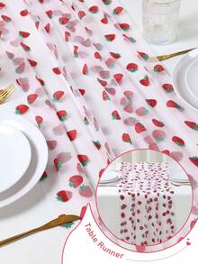 1 chiếc khăn trải bàn trang trí hình dâu tây thanh lịch, khăn trải bàn chủ đề dâu tây, khăn trải bàn tiệc sinh nhật, trang trí đám cưới, khăn trải bàn cưới, trang trí dâu tây, trang trí nhà bếp, khăn trải bàn nhà bếp, trang trí phòng, trang trí nhà cửa, trang trí mùa hè, quà sinh nhật, đồ dùng tiệc sinh nhật, trang trí sinh nhật, quà tặng tiệc, trang trí tiệc mừng em bé - quả dâu - Xem 4