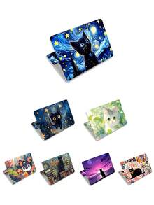 Pegatina de piel para portátil de 15,4 pulgadas y 15,6 pulgadas, cubierta de vinilo para protección de arte de portátil (incluye 2 muñequeras) - Multicolor - Ver 1