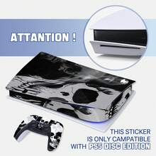 1 Set Of 3pcs Creative Skin Stickers For Disc Edition, Scratch-Resistant, Non-Slip, , Personalized Printed Design - Multicolor - View 7