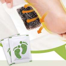 10/20/30/50/100片装深层清洁草本足膜，蕴含生姜油和竹炭，天然成分，呵护足部健康