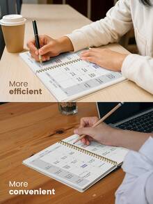 Trees B5 Minimalist Planner 2026-2027 - 2-Year Monthly Calendar Notebook, Suitable For Office, Home And Back To School Supplies - Pink - View 7