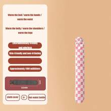 1pc Long Hot Water Bottle, Fabric Cover Keeps Warm, Heating Pad For Warming Hands And Bed In Winter - Multicolor - View 11