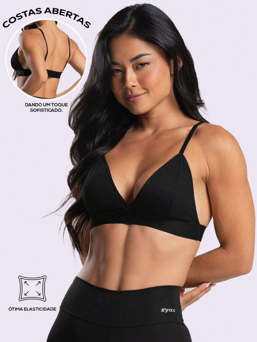 Women's Tank Top With Double Lining, Viscose, Fitness, Gym, Zero Transparency, Weight Training, Workout - màu đen - Xem 1