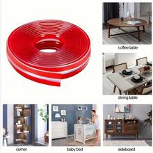200cm Furniture Corner Edge Guard, Home Safety Bumper Strip, Transparent Bumper Strip, Suitable For Cabinets, Tables And Drawers, Kitchen Safety, Smooth Surface, Easy Installation, Furniture Corner Protector, Cabinet Corner Protector - Multicolor - View 5