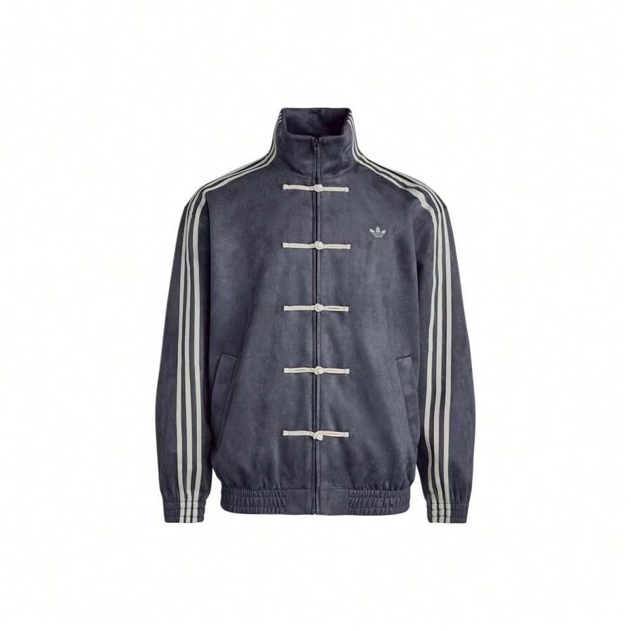 Adidas Originals CTT 3.1 SOFT 新款中国风立领条纹长袖外套，男女通用