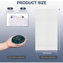 Toalla Comprimida Grande, Toallas de Baño Desechables para Viaje, 140cm x 70cm Toalla de Baño de Viaje para Cuerpo Hotel Camping Senderismo Aire Libre Deportes Playa Natación[5 Lote Rosa] - Azúl - Ver 3