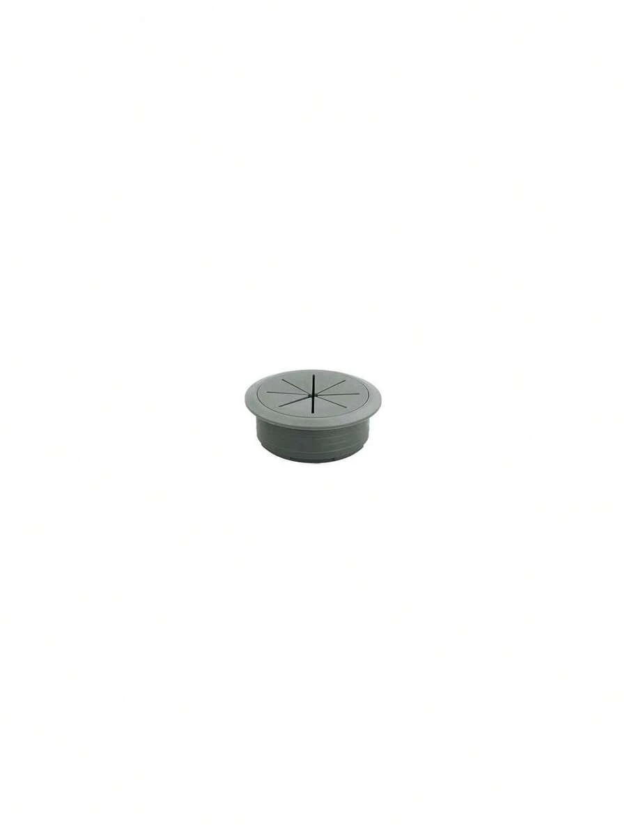 Cubierta de agujero para cable para gestión de cables de escritorio, 80 mm, tapa de agujero de alambre, ABS y goma para escritorio de computadora (gris),36638407 - Mostaza Amarilla - Ver 1