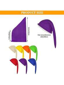 1 pieza Sombrero de enanito - Disfraz de gnomo de Halloween para hombres y mujeres, sombreros de grupo para fiestas, tocado colorido para decoraciones de fiestas, sombrero de invierno - Multicolor - Ver 8