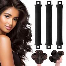 3PCS/Set No Heat Hair Curlers Heatless Hair Curling Sticks For All Hair Types DIY Hairdressing Styling Rods